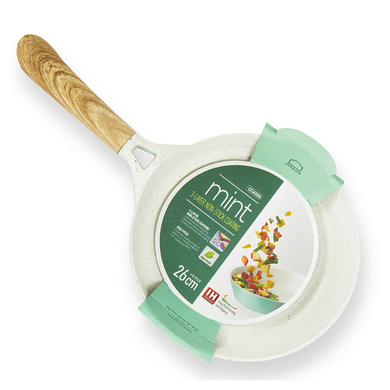 Chảo Nhôm Chống Dính LocknLock - 2 Kích Thước (24-26 Cm) - Màu Mint - CCA204, CCA205 image number null